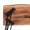 Alaterre Furniture Hairpin Natural Live Edge Wood with Metal 48" Bench, Natural AWDD0420 - alternate 3